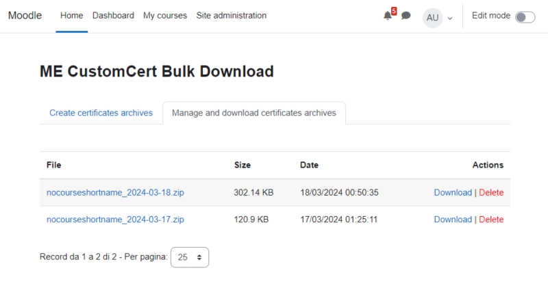 screenshot 02 GPPlugin ME CustomCert Bulk Download PRO